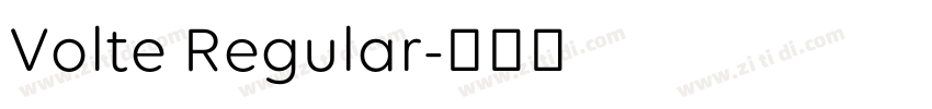 Volte Regular字体转换